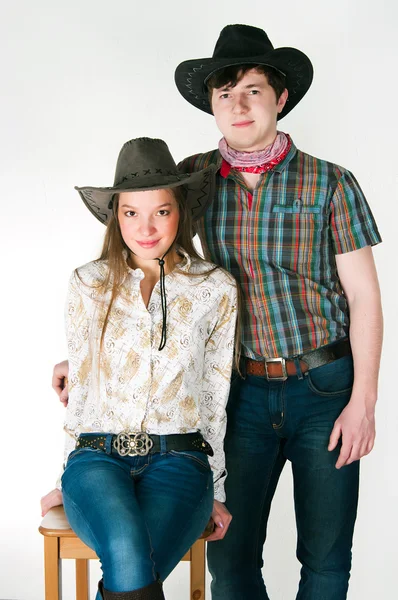 Cowboy-Liebesgeschichte — Stockfoto