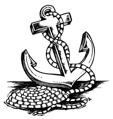 Anchor theme drawing clipart