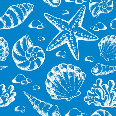 Beach theme seamless background 2 clipart