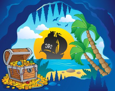 Pirate cove theme image 1 clipart