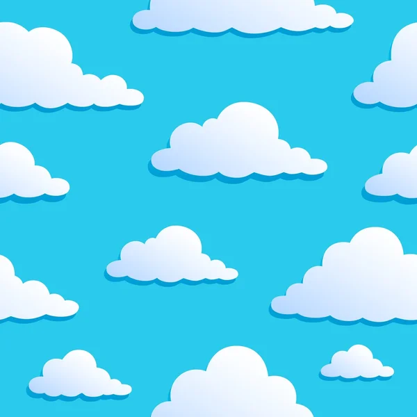Nahtloser Hintergrund mit Wolken 8 — Stockvektor