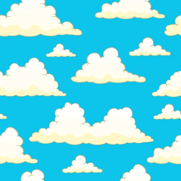 Nahtloser Hintergrund mit Wolken 9 — Stockvektor