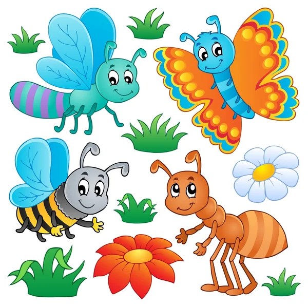 Cute bugs collection 2 — Stock Vector