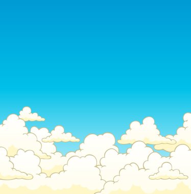 Cloudy sky background 6 clipart