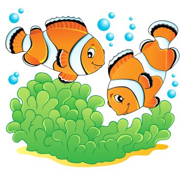 Clown fish theme image 1 clipart