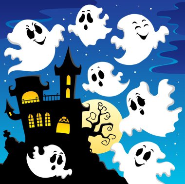 Ghost theme image 2 clipart