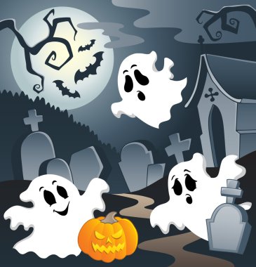 Ghost theme image 3 clipart