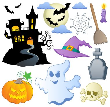 Halloween theme collection 1 clipart