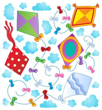 Kites theme image 1 clipart