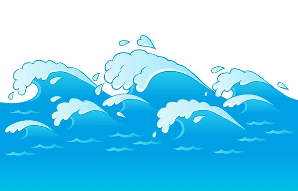 Waves theme image 3 — Stock Vector