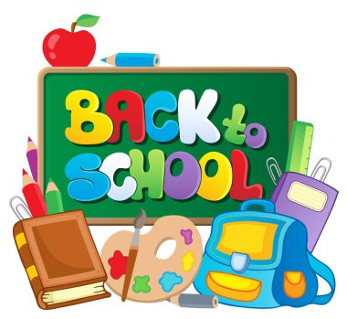 Back to school thematic image 2 clipart