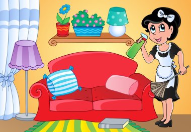 Housewife theme image 2 clipart