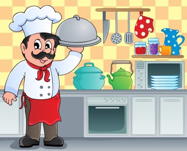 Kitchen theme image 3 clipart