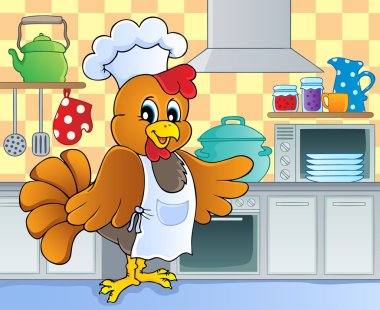 Kitchen theme image 4 clipart