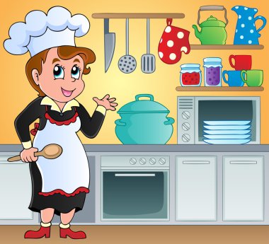 Kitchen theme image 6 clipart