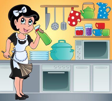 Kitchen theme image 7 clipart