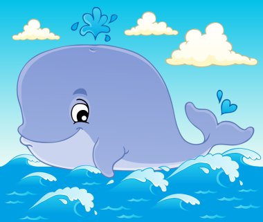 Whale theme image 1 clipart