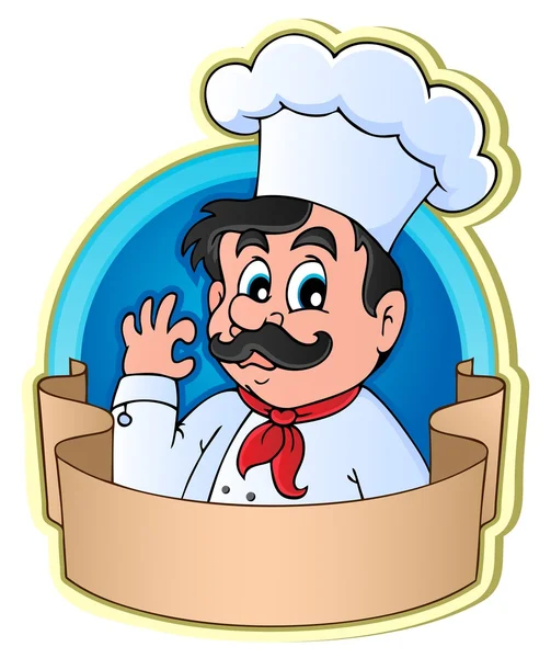Chef theme image 3 — Stock Vector