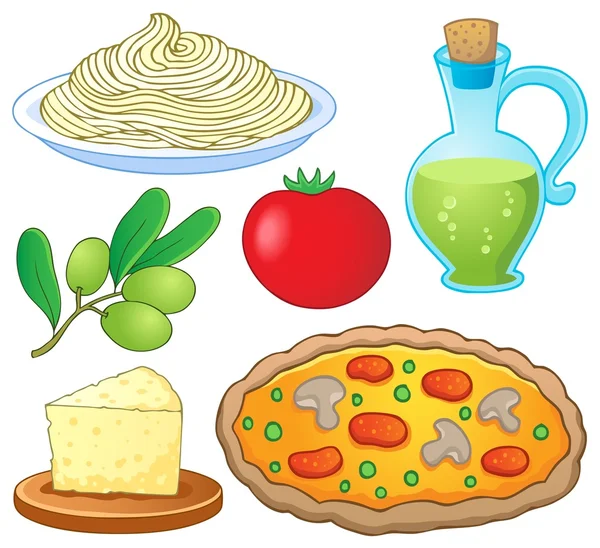 Collection alimentaire italienne 1 — Image vectorielle