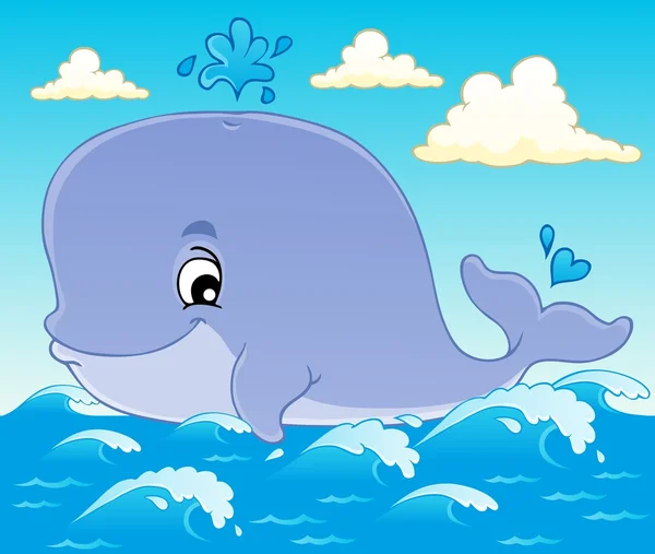 クジラのテーマの画像 1 — ストックベクタ