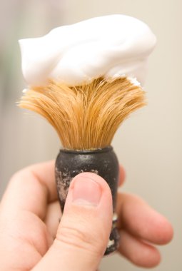 Man's accessories - shaving brush clipart