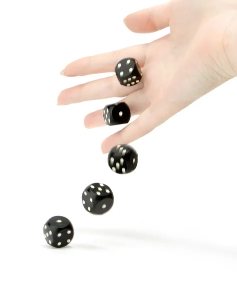 Throwing dices — Zdjęcie stockowe