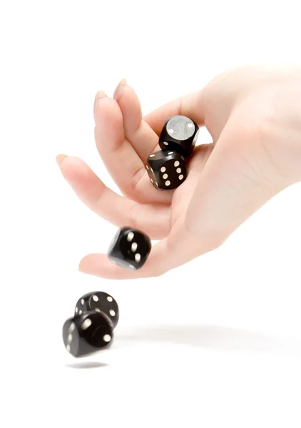 Throwing dices — Stock Photo, Image