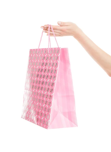 Shopping bag in hand — Stock Photo, Image