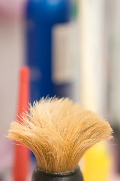 Man's accessories - shaving brush — Stock Photo, Image