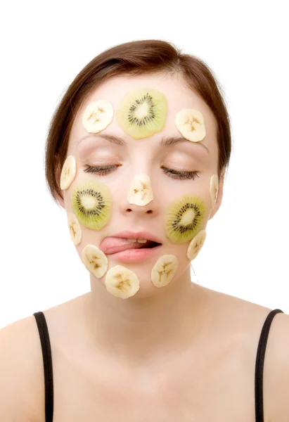Meyveli yüz tedavi — Stok fotoğraf