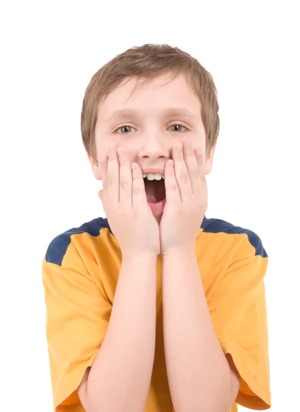Surprised boy portrait — Stock Photo, Image