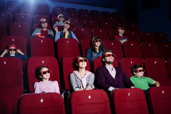 Em 3D cinema — Fotografia de Stock