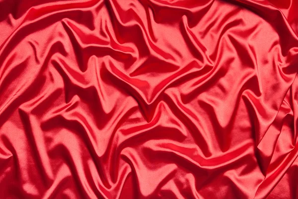 Red silk or satin background — Stock Photo, Image