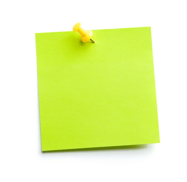 Green sticky note — Stock Photo, Image