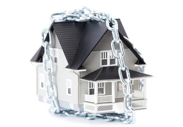 Chain around the home architectural model — Stock Photo, Image