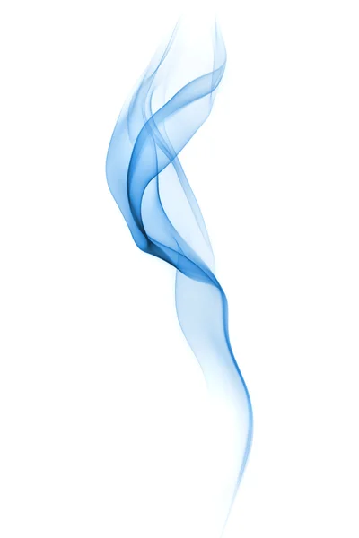 Abstracte blauwe zijdeachtige rook — Stockfoto