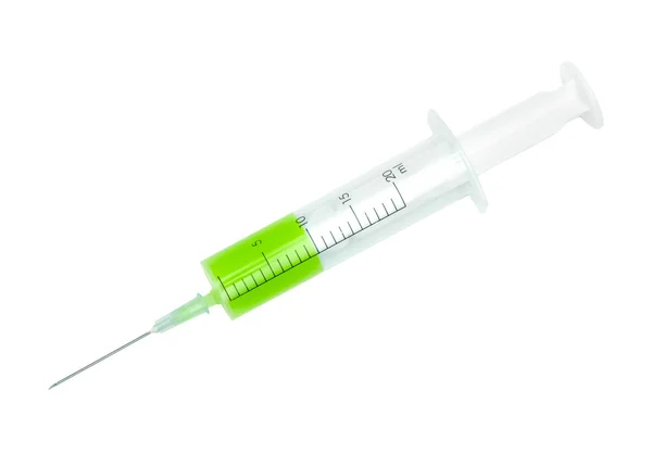 Injekční stříkačka s vakcínou — Stock fotografie