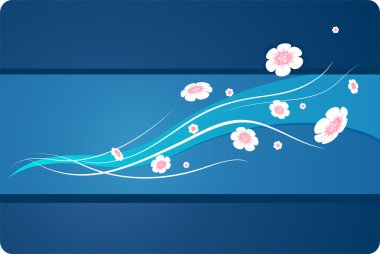 Flowers on the wind clipart