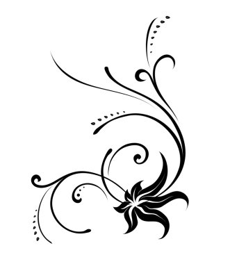 Decorative vector ornament clipart