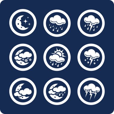 Weather icons (p.2) clipart