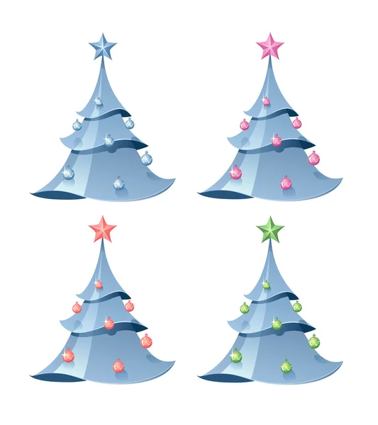 Fir kerstboom — Stockvector
