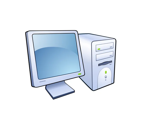 Ícone de computador — Vetor de Stock