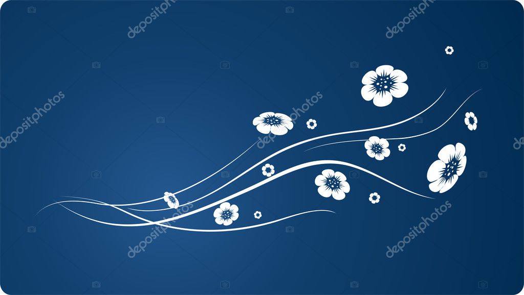 Flowers on the wind Stock Vector Image by ©agencyby 10960708