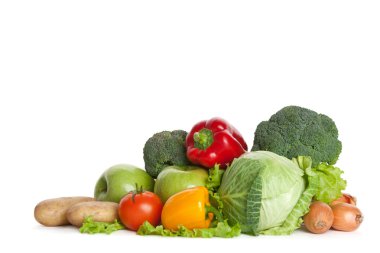 Bunch of fresh vegetables clipart