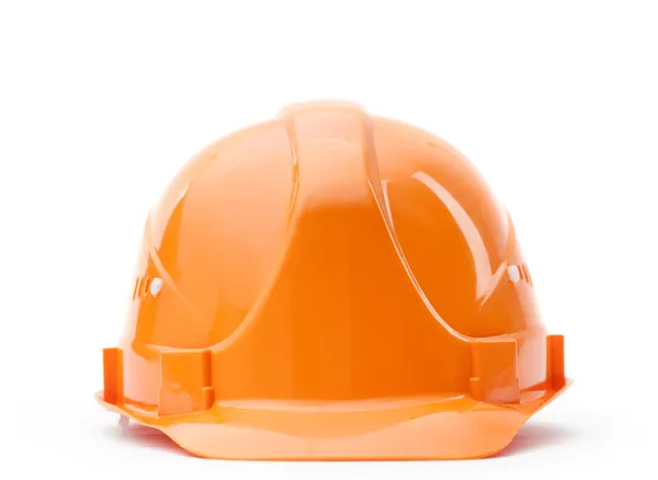 Pomarańczowy frontem twardy kapelusz — Zdjęcie stockowe