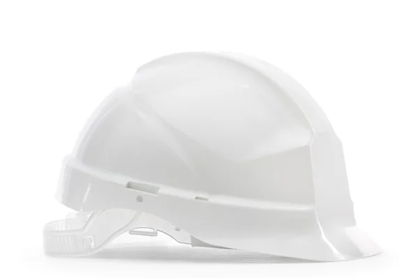 Biały twardy kapelusz w profilu — Zdjęcie stockowe