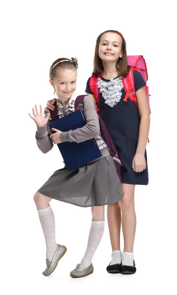 Twee kleine klasgenoten — Stockfoto
