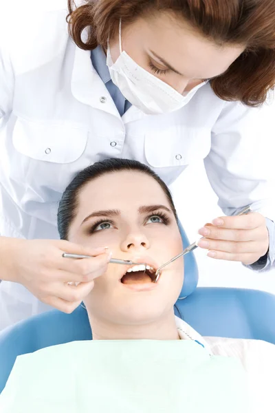 Untersuchung der Mundhöhle — Stockfoto