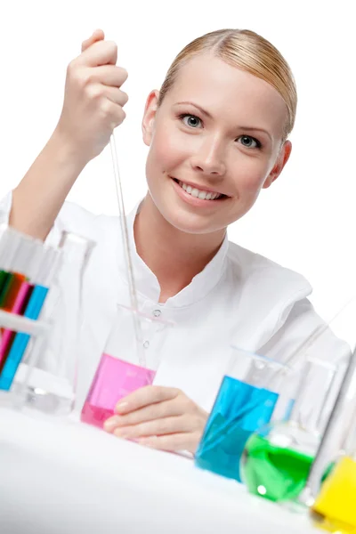 Woman researcher — Stock Photo, Image