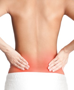 Inflamed back clipart